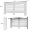 High Gloss Radiator Cover Wood Frame Cabinet Stand Vents Shelf Bedroom Hallway