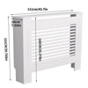 92/100cm Tall Radiator Cover Wood Cabinet MDF Grill Shelf Panel Protector