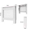 XL 92cm/100cm Tall Radiator Cover Cabinet MDF Wood Grill Shelf Wall Fence Guard