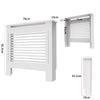 XL 92cm/100cm Tall Radiator Cover Cabinet MDF Wood Grill Shelf Wall Fence Guard