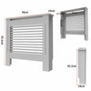 High Gloss Radiator Cover Wood Frame Cabinet Stand Vents Shelf Bedroom Hallway