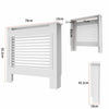 High Gloss Radiator Cover Wood Frame Cabinet Stand Vents Shelf Bedroom Hallway