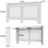 92/100cm Tall Radiator Cover Wood Cabinet MDF Grill Shelf Panel Protector