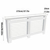 High Gloss Radiator Cover Wood Frame Cabinet Stand Vents Shelf Bedroom Hallway