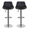Bar Stools × 2 Padded Seat Faux Leather Swivel Home Kitchen Breakfast Muti Types