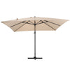 XL 3x3m Square Banana Parasol Outdoor Garden Patio Cantilever Hanging Umbrella