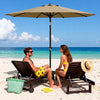 2.7M Garden Parasol Sun Shade Canopy Patio Outdoor Umbrella Crank Tilt UPF 50+