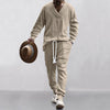 Men's Sweatsuits Knit Sweatshirt Tracksuit Sets Pants Jogging Suits 2 Piece UK
