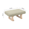 Living Room Shoe Changing Stool Linen Upholstered Rectangle Small Low Footstool