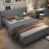 DOUBLE KING 4FT6 5FT PLATFORM BED FRAME WITH BLUETOOTH STEREO & USB & LIGHTING