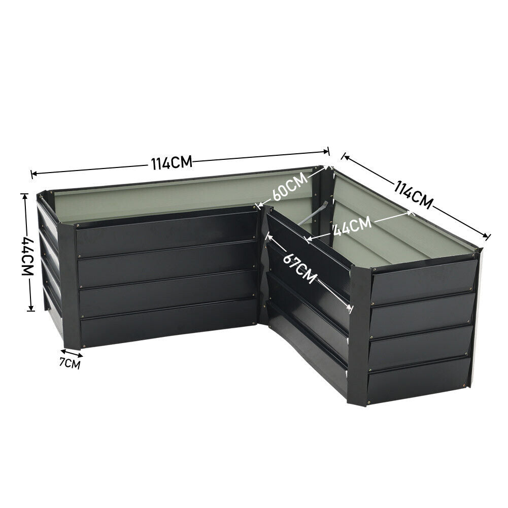 5-Type Raised Bed Vegetable Garden Bed Grow Herbs Flower Fruit Trough Planter UK