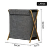S/M/L Collapsible Fabric Laundry Hamper Foldable Clothes Bag Washing Bin Baskets