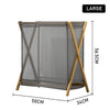 S/M/L Collapsible Fabric Laundry Hamper Foldable Clothes Bag Washing Bin Baskets