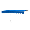 Retractable Manual Awning Canopy Garden Patio Sun Shade Shelter Porch Cover Blue