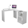 Computer Desk PC Table L-shaped Corner w/Shelves/Drawers Workstation Home Office