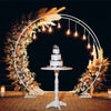 Moongate Round Wedding Arch Metal Backdrop Stand Flower Garland Frame Venue Deco