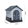 Weatherproof Large Pet House Plastic Dog Kennel Outdoor Animal Shelter UK