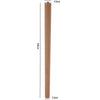 4x Wooden Furniture Round Tapered Feet Legs For Bed Stools Sofa Chair Cabinet UK