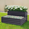 Galvanised Raised Bed Garden Outdoor Elevated Planter Box, Oval/L Shape/Ladder