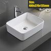 Bathroom Cloakroom Vanity Ceramic Wash Basin Sink Countertop / Wall Mount Modern