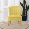 Upholstered Wing Back Chesterfield Sofa Velvet Button Tub Chair Scallop Armchair