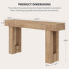 160 cm Long Console Table for Entryway,Narrow Sofa Table for Hallway Living Room