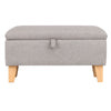 Small Footstool With Storage Space Ottoman Padded Seat Footrest Bench Toy Box