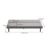 Sofa Bed Budget 3 Seater Fabric Folding Convertible Click Clack Couch Sofabed