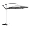 Cantilever Garden Hanging Sun Umbrella Banana Parasol Sunshade with Crank System