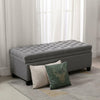 Large Chesterfield Storage Ottoman Bench Box Widnow Seat Stool Bedroom Footstool