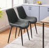 Velvet Dining Chairs Padded Set of 1/2 Metal Legs Kitchen Home Office Multicolor