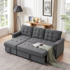 3 Seater Sofa Bed Corner Couch Sectional Settee Sleep Reversible Storage Chaise