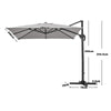 2.5 Meter Cantilever Parasol Garden Patio Banana Umbrella Canopy Outdoor Beach