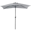 Rectangle Banana Garden Parasol 2x3M Umbrella Sun Shade Outdoor Patio Crank Tilt