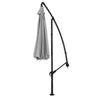 Cantilever Garden Hanging Sun Umbrella Banana Parasol Sunshade with Crank System