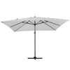 3*3m Large Roma Parasol Banana Cantilever Hanging Umbrella Outdoor Garden Patio