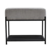 Shoe Bench Velvet Seat Padded Shoe Rack Shoe Storage Organiser Shelf Stand