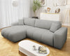 Corner Sofa Bed with Storage Universal Corner Side Velour Fabric FURYN MAXI