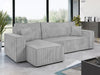Corner Sofa Bed Corduroy Universal Corner Side KARL Storage Springs Cushions New