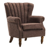 Fireside Fabric Occasional Armchair Padded Seat Sofa Lounge Shell WingBack Chair