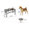 Raised Dog Bowls Pet Feeder Raised Elevated Stainless Steel Food Water Bowls