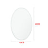 Oval Wall Mirror Self Adhesive Stick Decor Bathroom Glass Vanity Mirror Modern