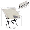 Portable Camping Chair With Carry Bag Ultra Lightweight Compact Foldable Chair