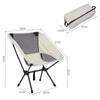 Portable Camping Chair With Carry Bag Ultra Lightweight Compact Foldable Chair