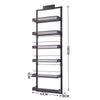 Kitchen Rack Herbs Spice Jar Storage Cabinet Over Door Shower Wall Mounted Shelf