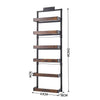 Kitchen Rack Herbs Spice Jar Storage Cabinet Over Door Shower Wall Mounted Shelf