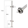 Stainless Steel Balustrade Post Metal Holder Enclosure Bracket + Glass Clamps UK