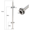 Stainless Steel Balustrade Post Metal Holder Enclosure Bracket + Glass Clamps UK