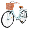 24/26Inch VIRIBUS Ladies Women's Beach Cruiser Bike Bicycle w/ Basket Comfort