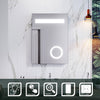 LED Bathroom Wall Mirror with Shaver Socket 3X Magnifier Lights Illuminated IP44